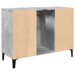 Servantskap Betonggrå 80X33X60 Cm Konstruert Tre