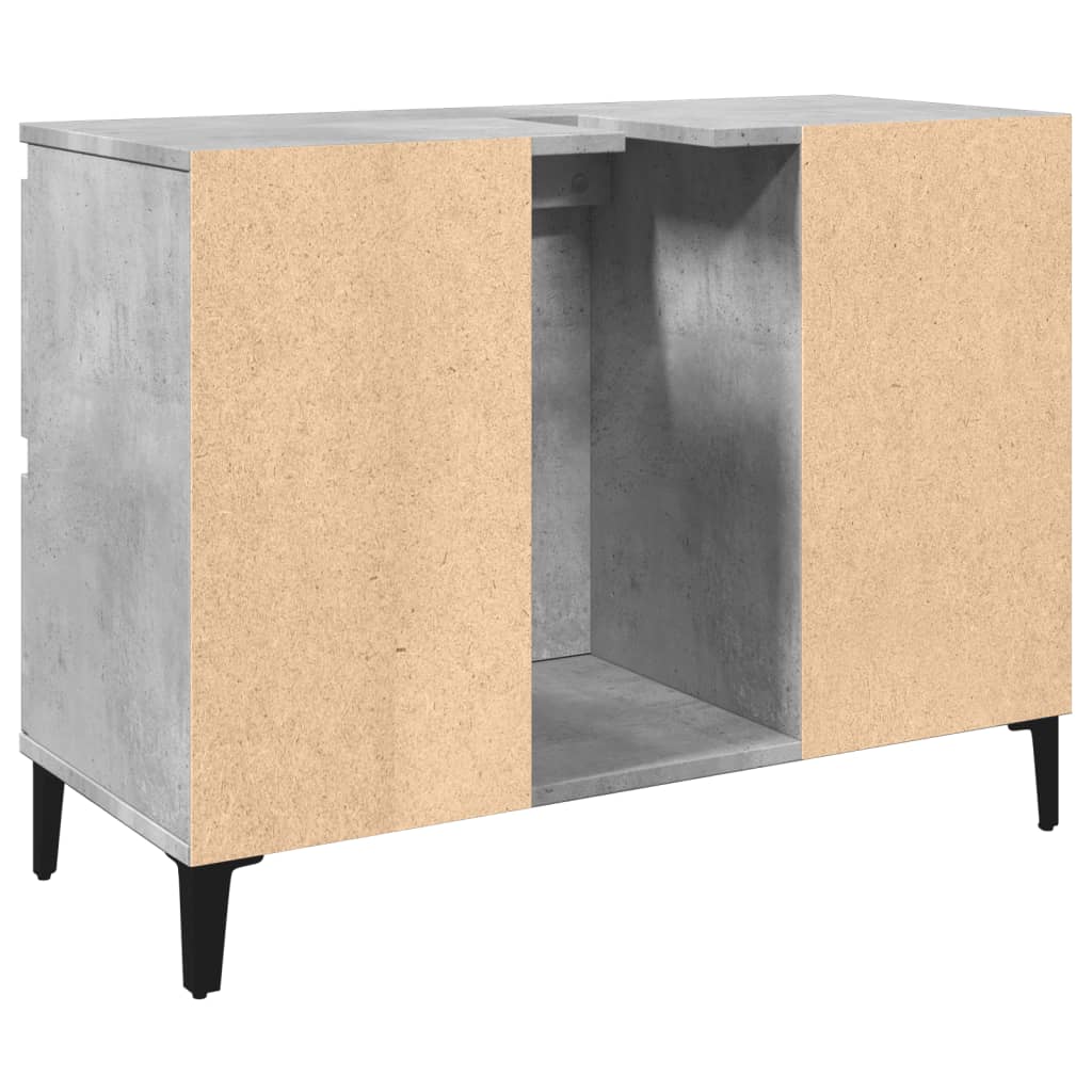 Servantskap Betonggrå 80X33X60 Cm Konstruert Tre