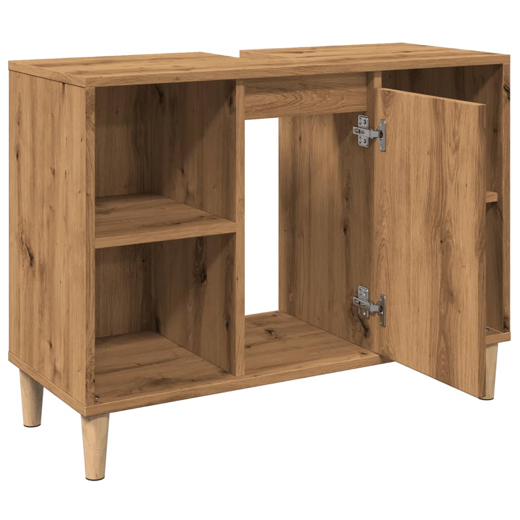 Baderomsskap Artisan Eik 80X33X60 Cm Konstruert Tre