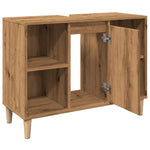 Baderomsskap Artisan Eik 80X33X60 Cm Konstruert Tre