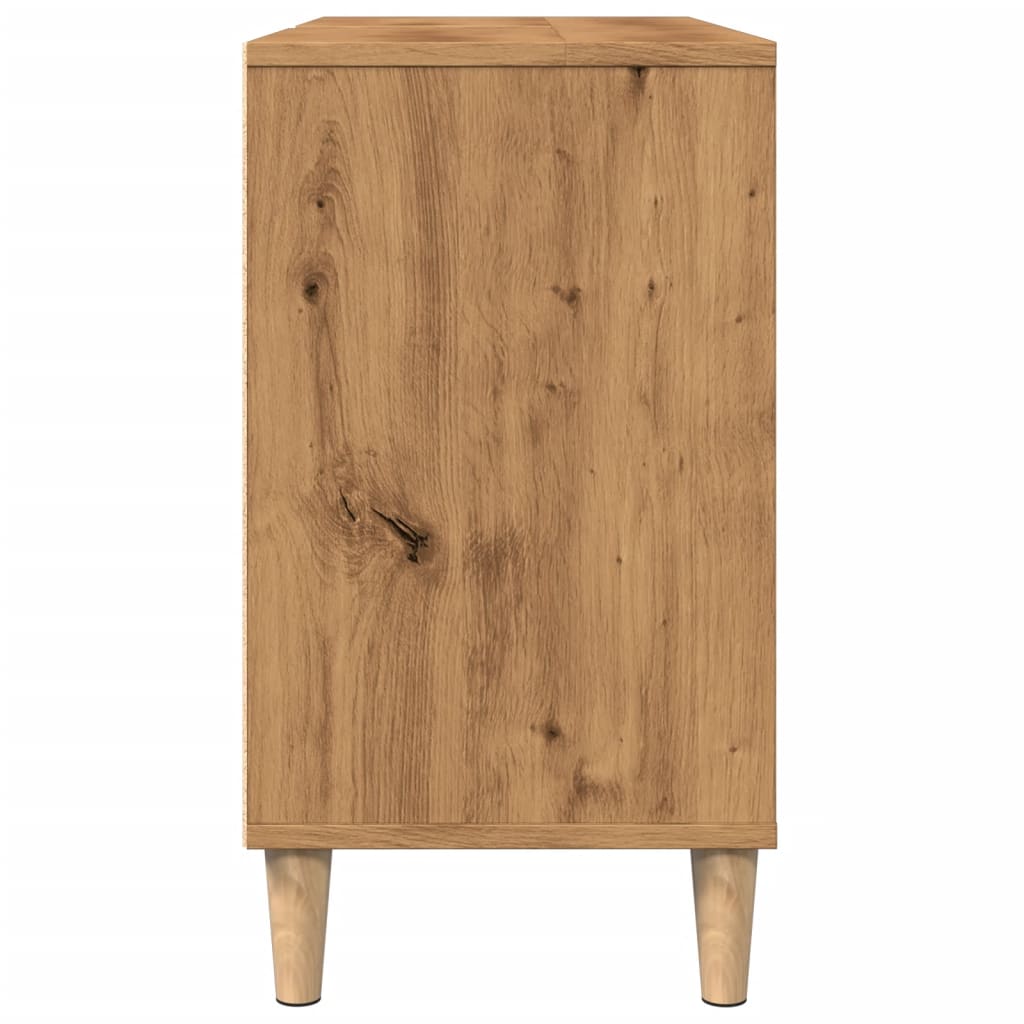 Baderomsskap Artisan Eik 80X33X60 Cm Konstruert Tre
