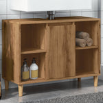 Baderomsskap Artisan Eik 80X33X60 Cm Konstruert Tre