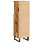 Baderomsskap Gammelt Tre 30X30X100 Cm Konstruert Tre