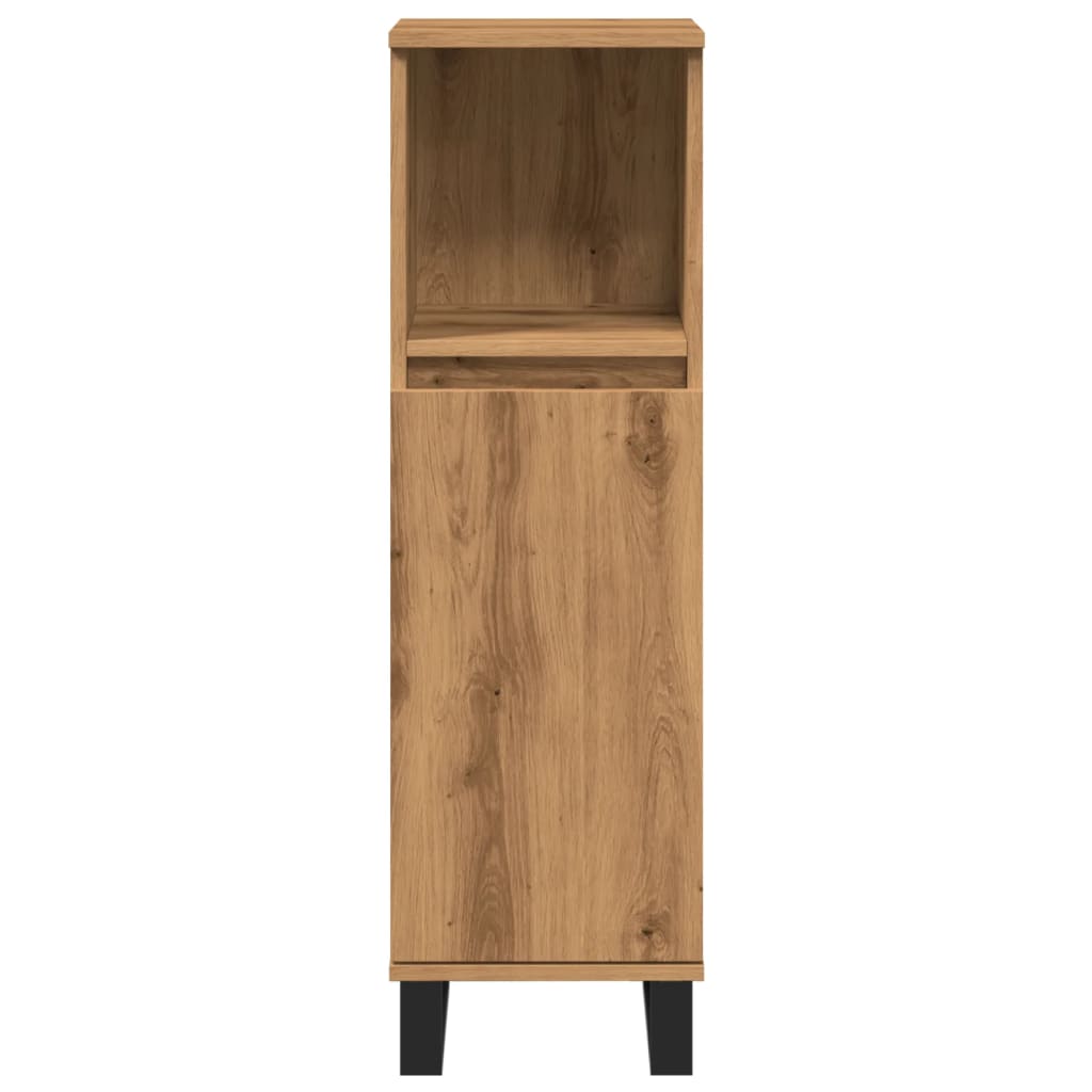 Baderomsskap Artisan Eik 30X30X100 Cm Konstruert Tre