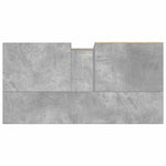Baderomsskap Betonggrå 65X33X60 Cm Konstruert Tre