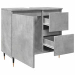 Baderomsskap Betonggrå 65X33X60 Cm Konstruert Tre
