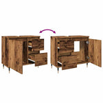 Baderomsskap Gammelt Tre 65X33X60 Cm Konstruert Tre