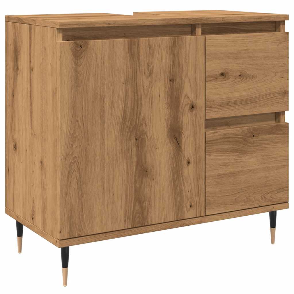 Baderomsskap Artisan Eik 65X33X60 Cm Konstruert Tre
