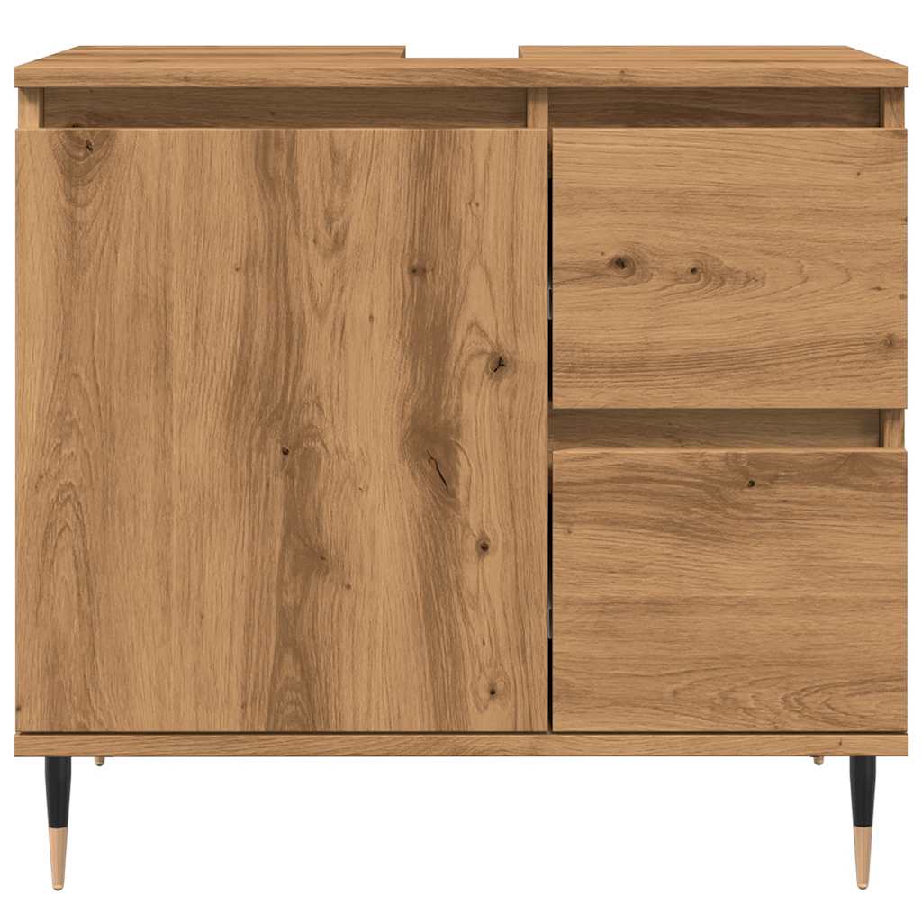 Baderomsskap Artisan Eik 65X33X60 Cm Konstruert Tre