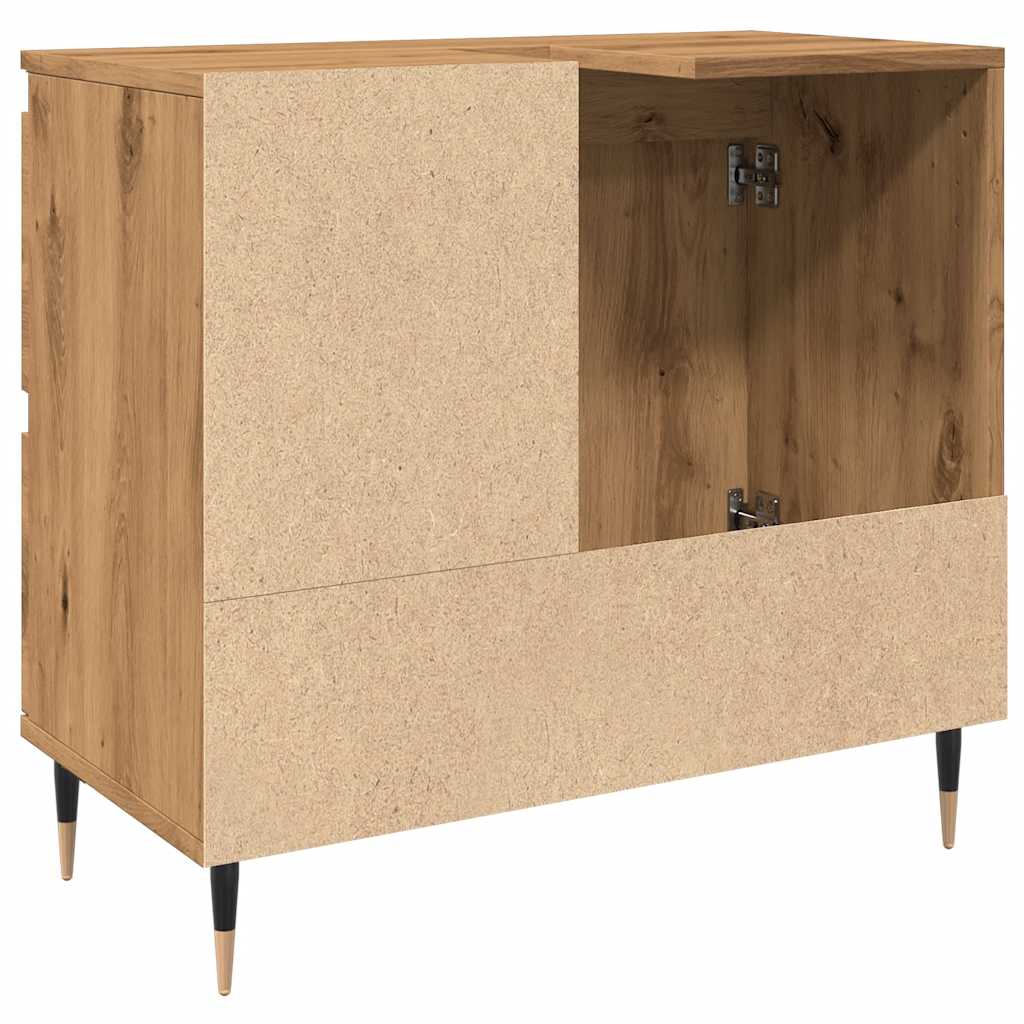 Baderomsskap Artisan Eik 65X33X60 Cm Konstruert Tre