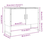 Baderomsvaskskap Gammelt Tre 80X33X60 Cm Konstruert Tre