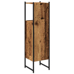 Baderomsskap Gammelt Tre 33X33X120,5 Cm Konstruert Tre
