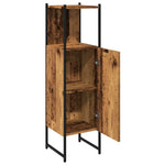 Baderomsskap Gammelt Tre 33X33X120,5 Cm Konstruert Tre