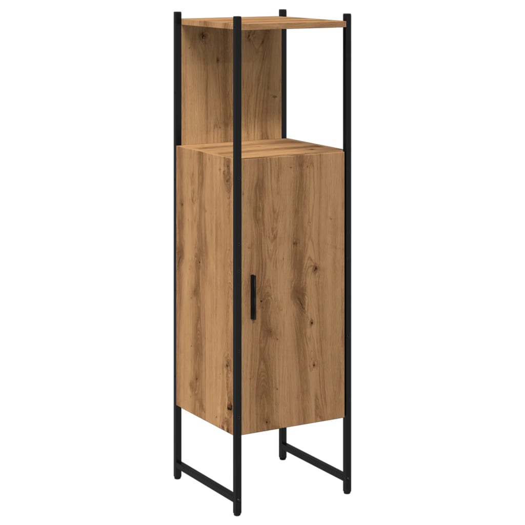 Baderomsskap Artisan Eik 33X33X120,5 Cm Konstruert Tre