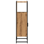 Baderomsskap Artisan Eik 33X33X120,5 Cm Konstruert Tre