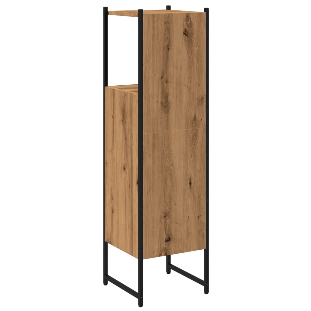 Baderomsskap Artisan Eik 33X33X120,5 Cm Konstruert Tre