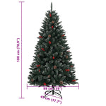 Kunstig Juletre 300 Led 180 Cm