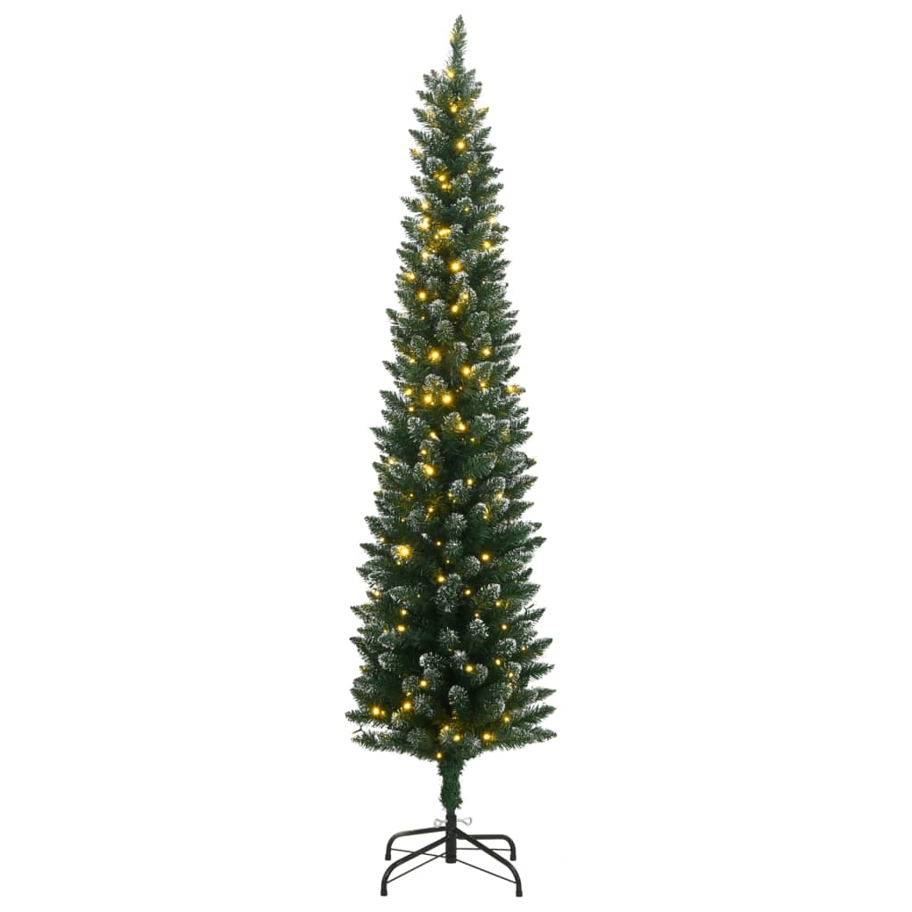 Kunstig Slankt Juletre 300 Led 180 Cm