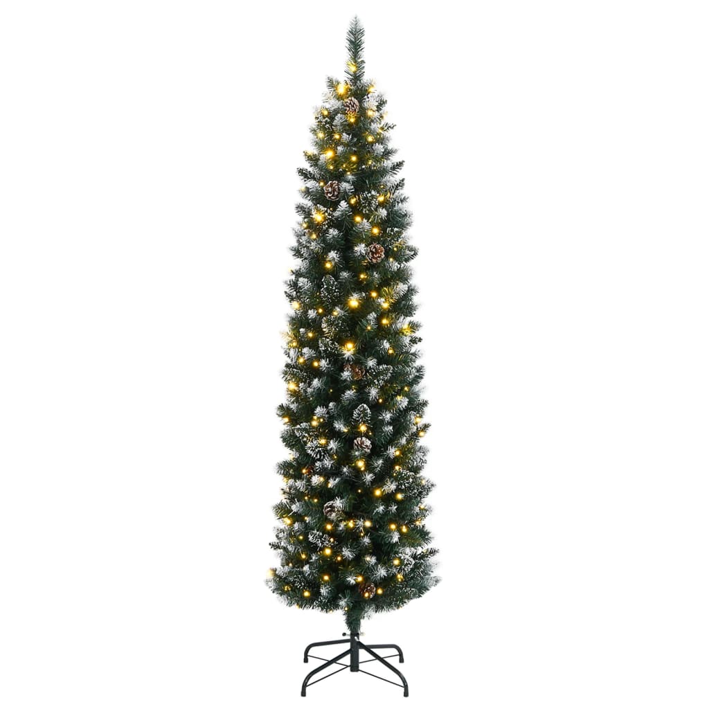 Kunstig Slankt Juletre Med 150 Led 150 Cm