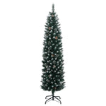 Kunstig Slankt Juletre 300 Led 240 Cm