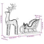 Juledekorasjon Reinsdyr Og Slede 100 Led Varmhvit
