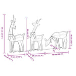 Julepynt Reinsdyr 3 Stk 90 Led Varmhvit