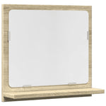 Baderomshylle Med Speil Sonoma Eik 40X11X37 Cm Konstruert Tre