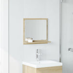 Baderomshylle Med Speil Sonoma Eik 40X11X37 Cm Konstruert Tre