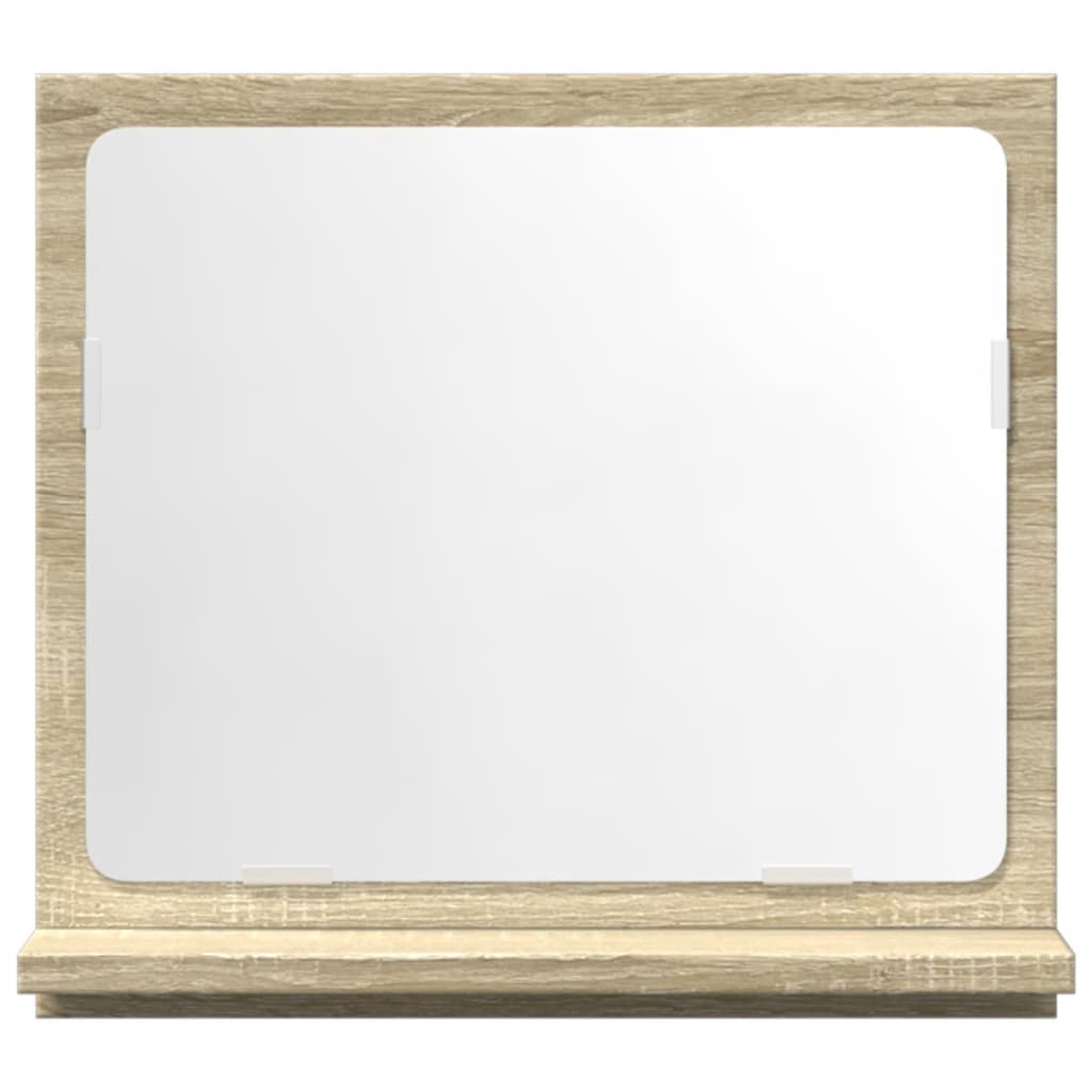 Baderomshylle Med Speil Sonoma Eik 40X11X37 Cm Konstruert Tre
