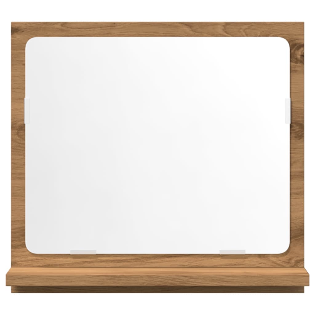 Baderomshylle Med Speil Artisan Eik 40X11X37 Cm Konstruert Tre