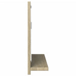 Baderomshylle Med Speil Sonoma Eik 60X11X37 Cm Konstruert Tre