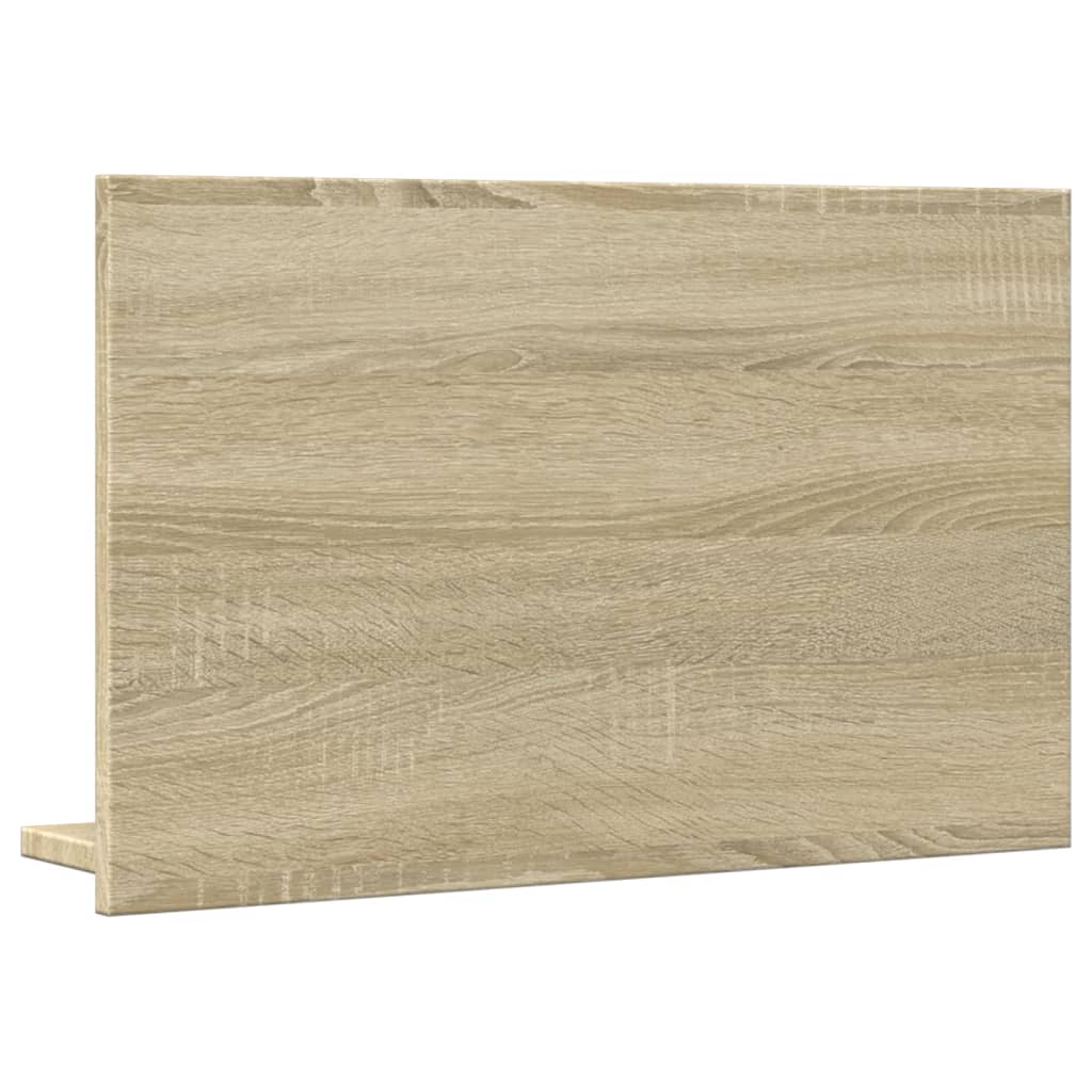 Baderomshylle Med Speil Sonoma Eik 60X11X37 Cm Konstruert Tre