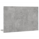 Baderomshylle Med Speil Betonggrå 60X11X37 Cm Konstruert Tre