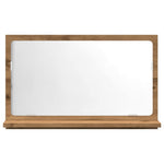 Baderomshylle Med Speil Artisan Eik 60X11X37 Cm Konstruert Tre