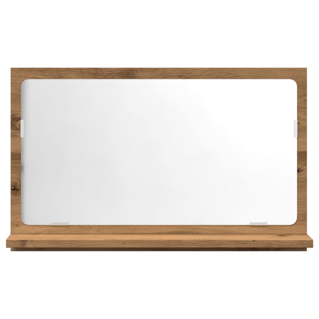 Baderomshylle Med Speil Artisan Eik 60X11X37 Cm Konstruert Tre
