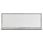 Baderomshylle Med Speil Betonggrå 90X11X37 Cm Konstruert Tre