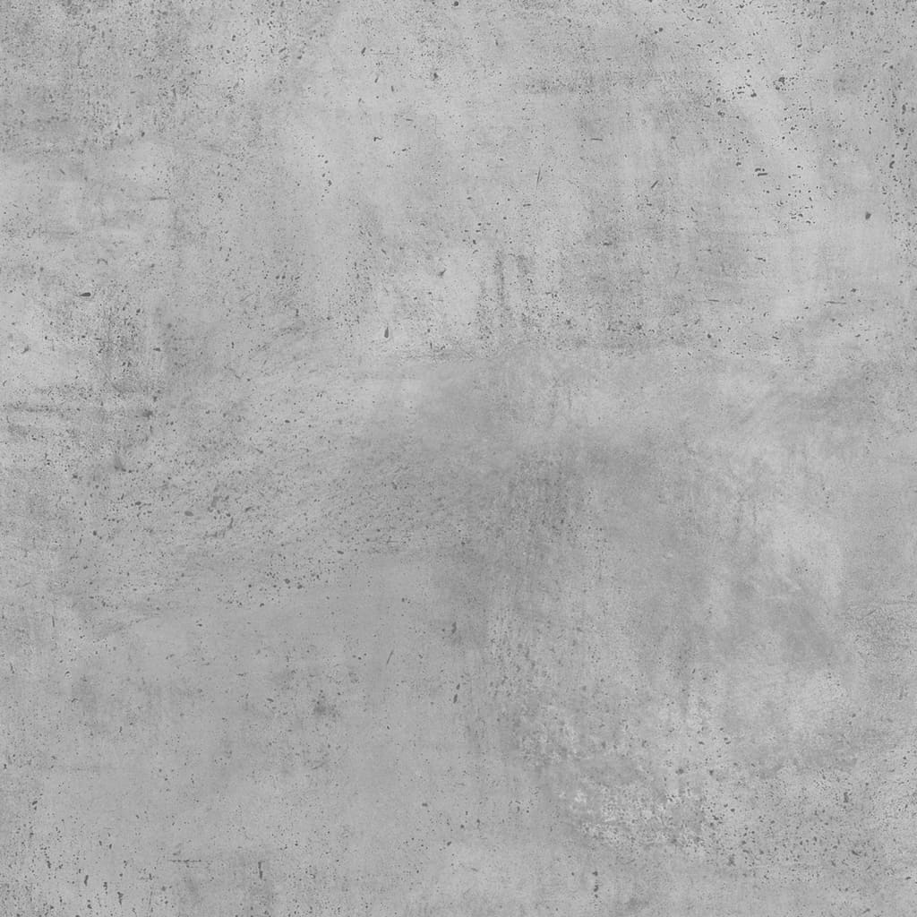 Baderomshylle Med Speil Betonggrå 90X11X37 Cm Konstruert Tre