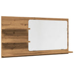Baderomshylle Med Speil Artisan Eik 90X11X45 Cm Konstruert Tre