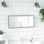 Baderomsspeil Med Led Grå Sonoma 100X8,5X37 Cm Konstruert Tre