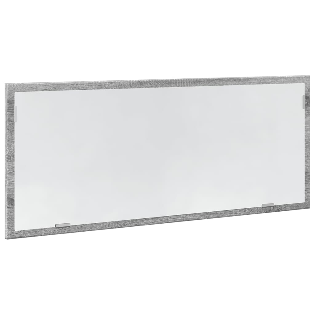 Baderomsspeil Med Led Grå Sonoma 100X8,5X37 Cm Konstruert Tre