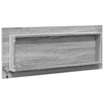 Baderomsspeil Med Led Grå Sonoma 100X8,5X37 Cm Konstruert Tre