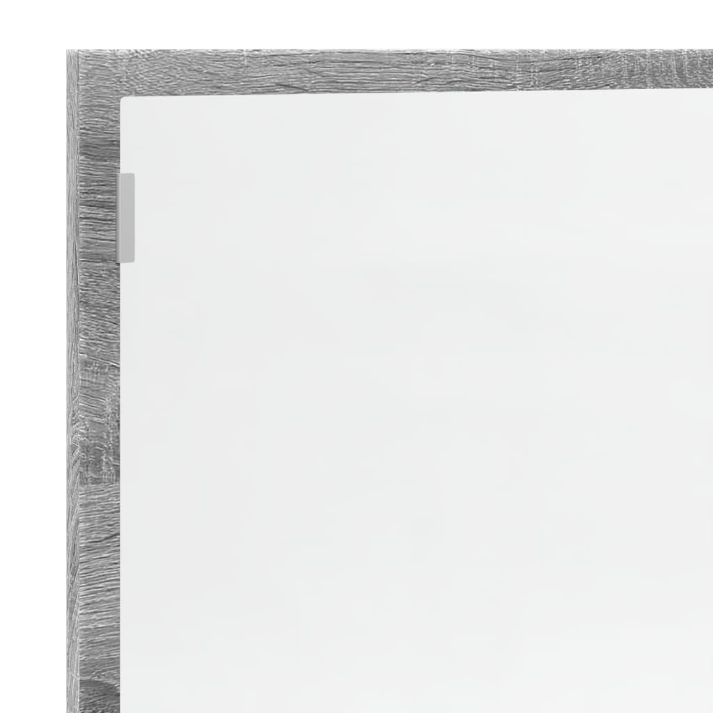 Baderomsspeil Med Led Grå Sonoma 100X8,5X37 Cm Konstruert Tre
