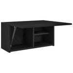 Veggskap Til Baderom Svart 60X25X30 Cm Konstruert Tre