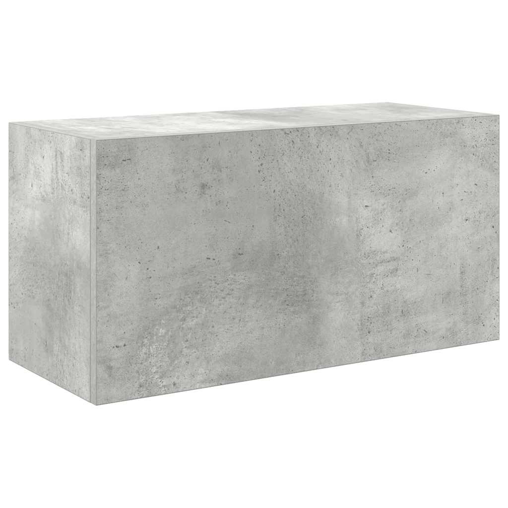 Veggskap Til Baderom Betonggrå 60X25X30 Cm Konstruert Tre