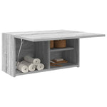 Veggskap Til Baderom Grå Sonoma 60X25X30 Cm Konstruert Tre