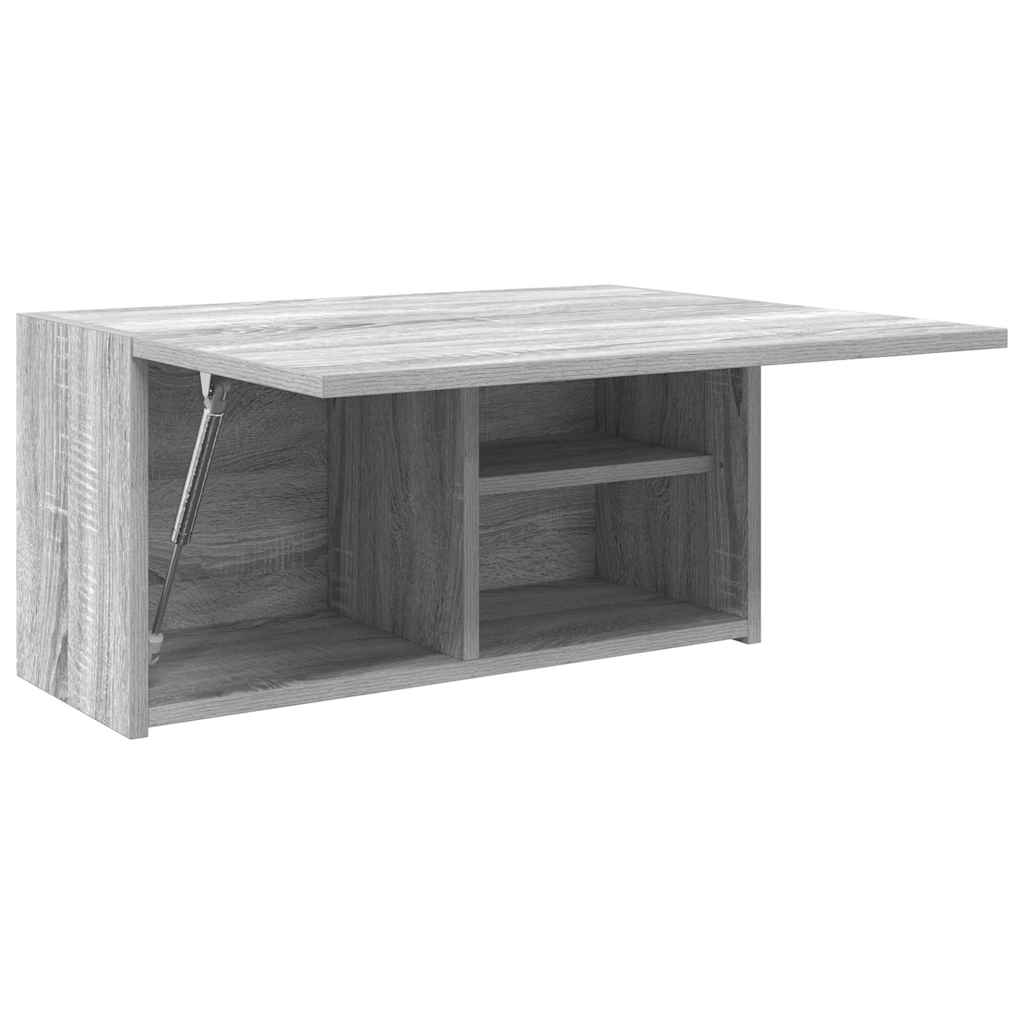 Veggskap Til Baderom Grå Sonoma 60X25X30 Cm Konstruert Tre