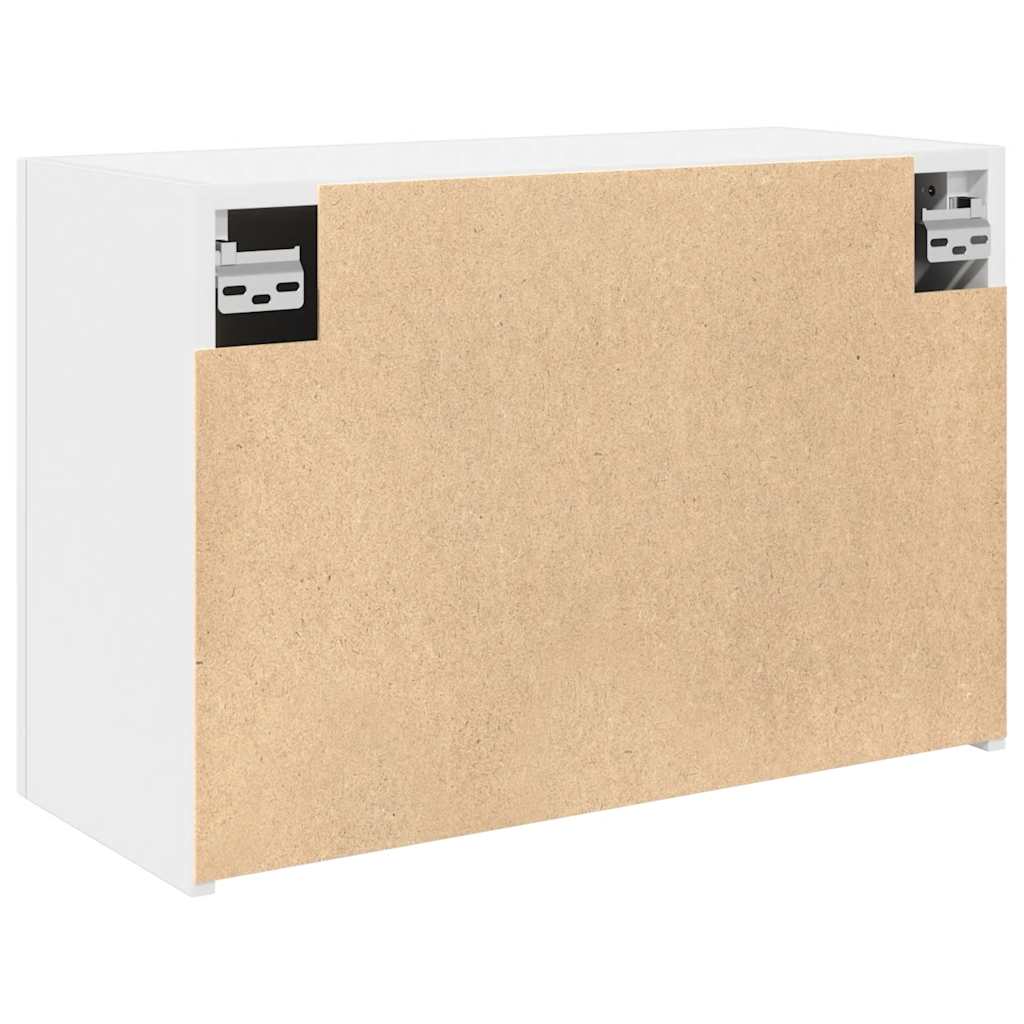 Veggskap Til Baderom Hvit 60X25X40 Cm Konstruert Tre