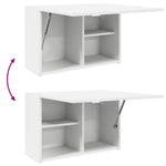 Veggskap Til Baderom Hvit 60X25X40 Cm Konstruert Tre