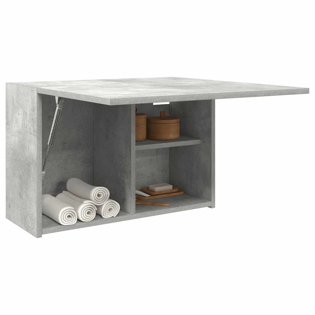 Veggskap Til Baderom Betonggrå 60X25X40 Cm Konstruert Tre