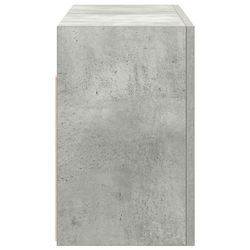 Veggskap Til Baderom Betonggrå 60X25X40 Cm Konstruert Tre